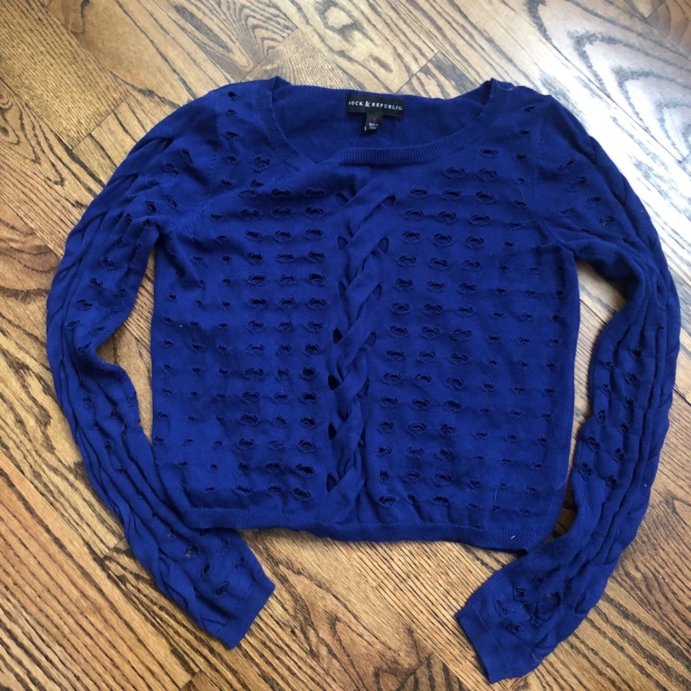 Rock & Republic Blue Sweater